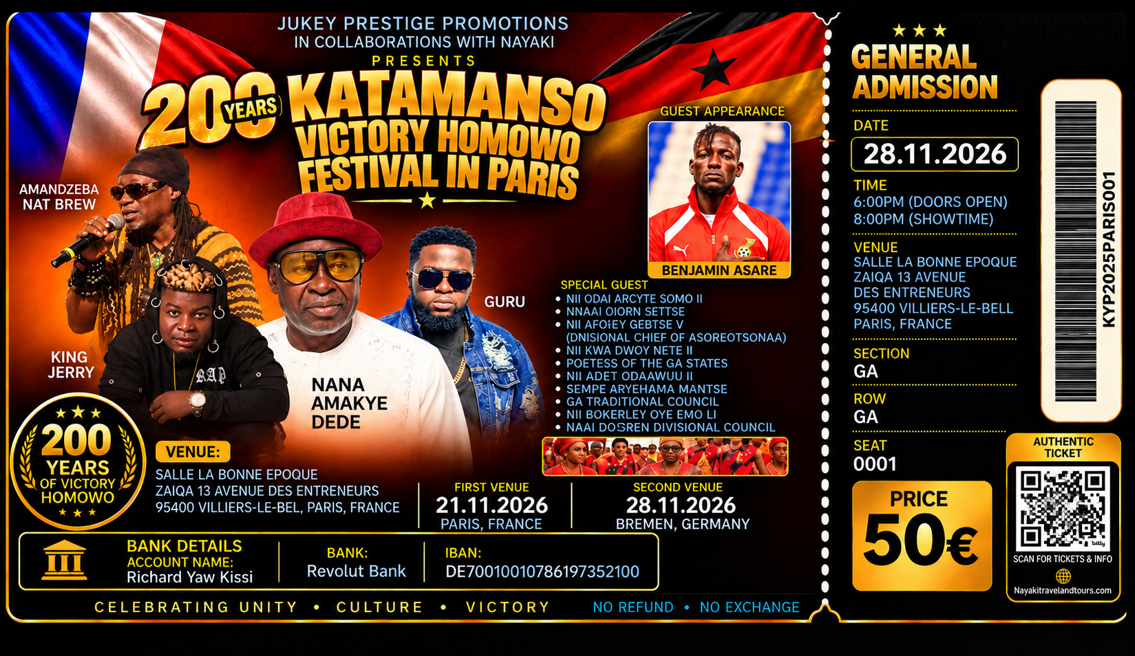 KATAMANSO VICTORY HOMOWO FESTIVAL IN PARIS